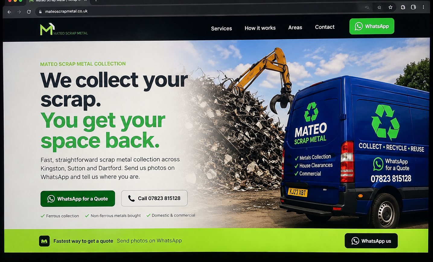 Mateo Scrap Metal collection service